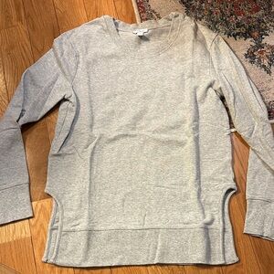 Daily Ritual Light Gray Crewneck Sweater